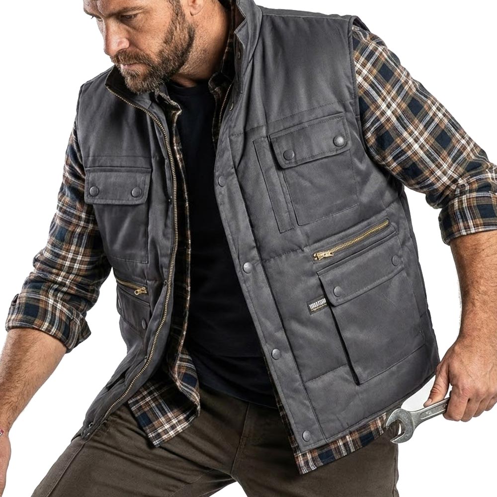 GILET IMBOTTITO MULTITASCHE