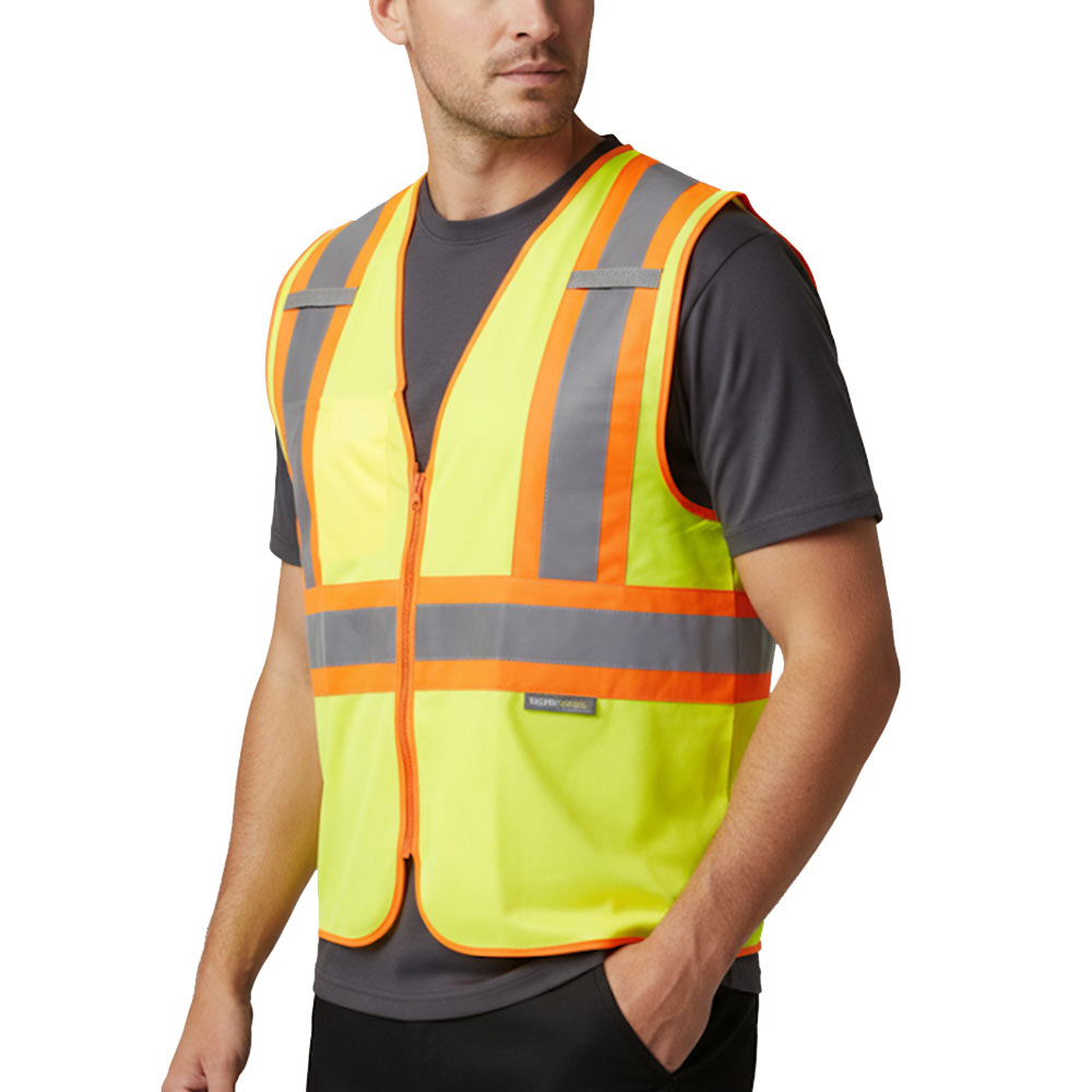 GILET ALTA VISIBILITA' CON CERNIERA