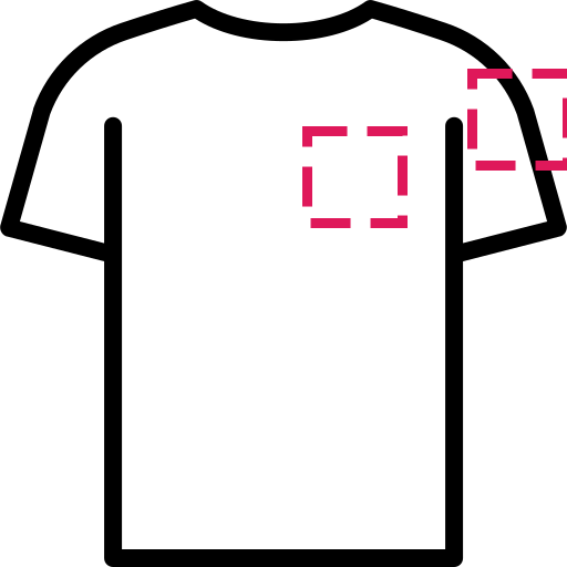 DOUBLE PRINT ATOMIC Cuore-Spalla sinistra