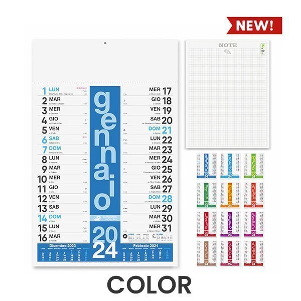 Calendario Olandese Economico Rosso Personalizzato A Colori - Foto 10