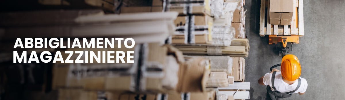 Abbigliamento magazziniere banner
