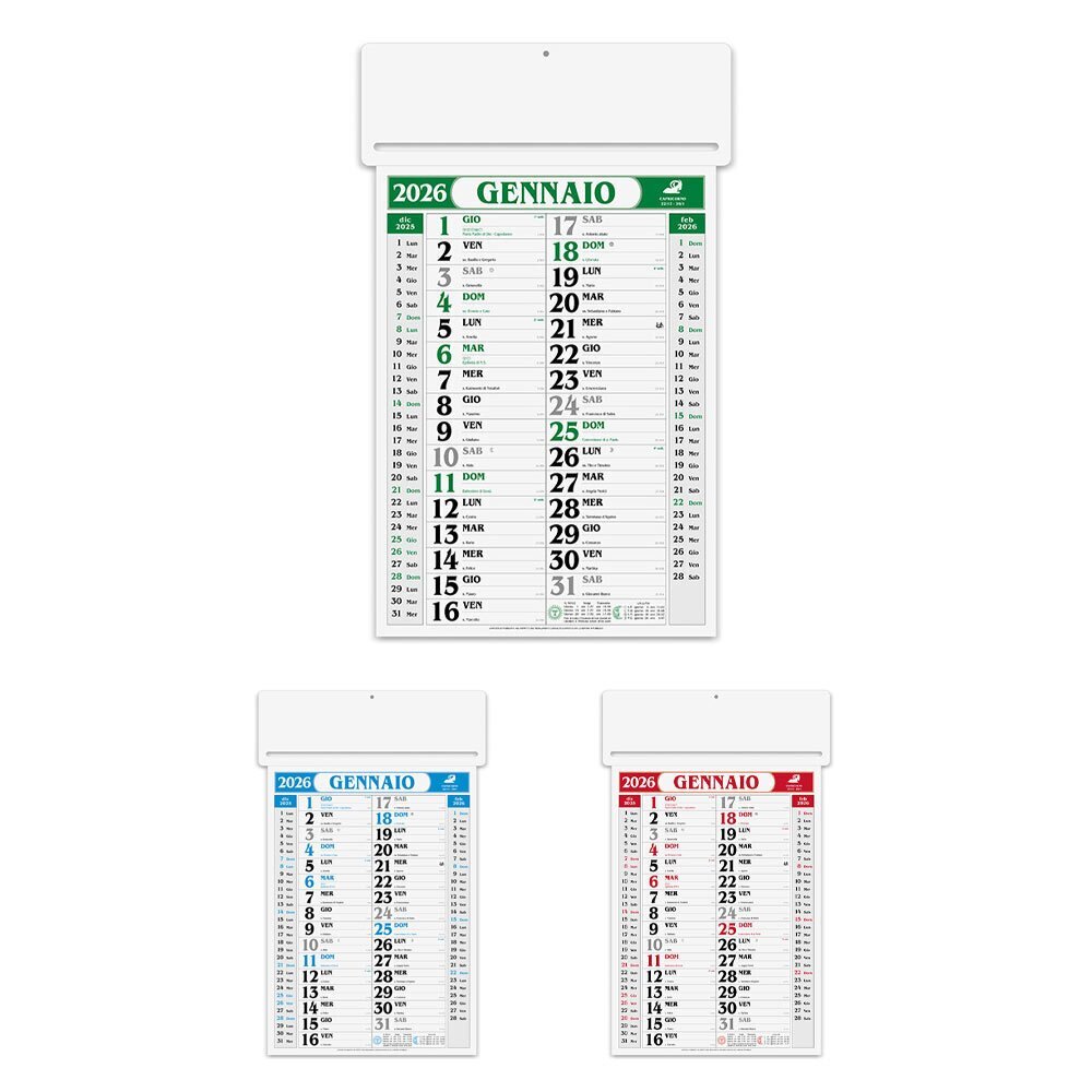 CALENDARIO OLANDESE PASSAFOGLIO 2026