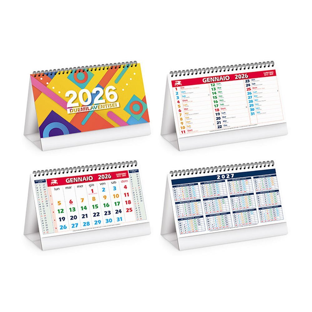 CALENDARIO DA TAVOLO COLOR MIX 2026
