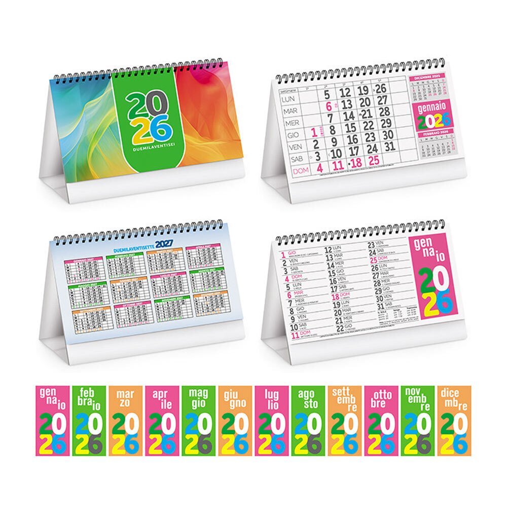 CALENDARIO DA TAVOLO COLOR TABLE 2026