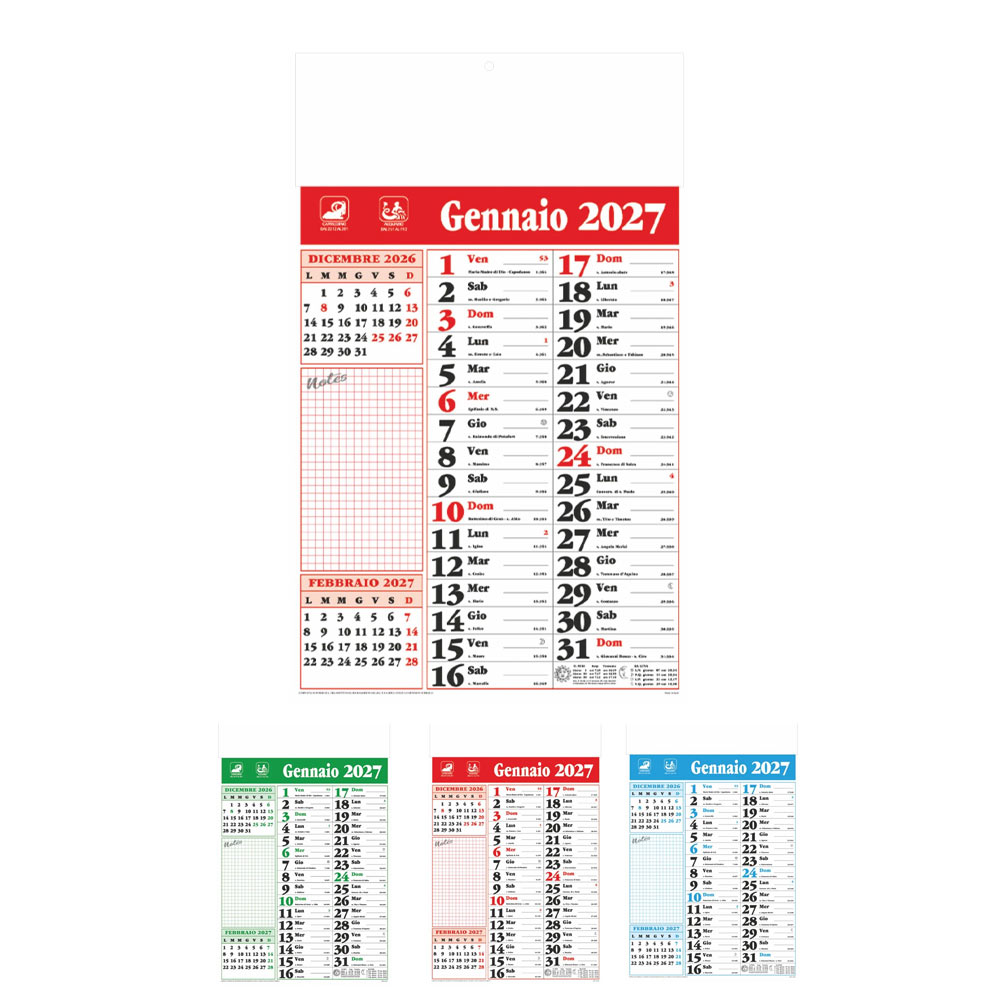 CALENDARIO OLANDESE NOTES
