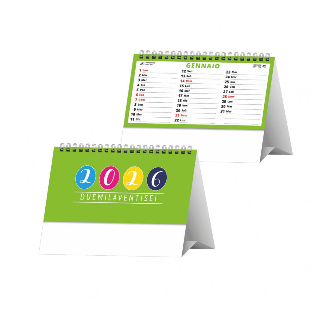 CALENDARIO DA TAVOLO SVEDESE 2026