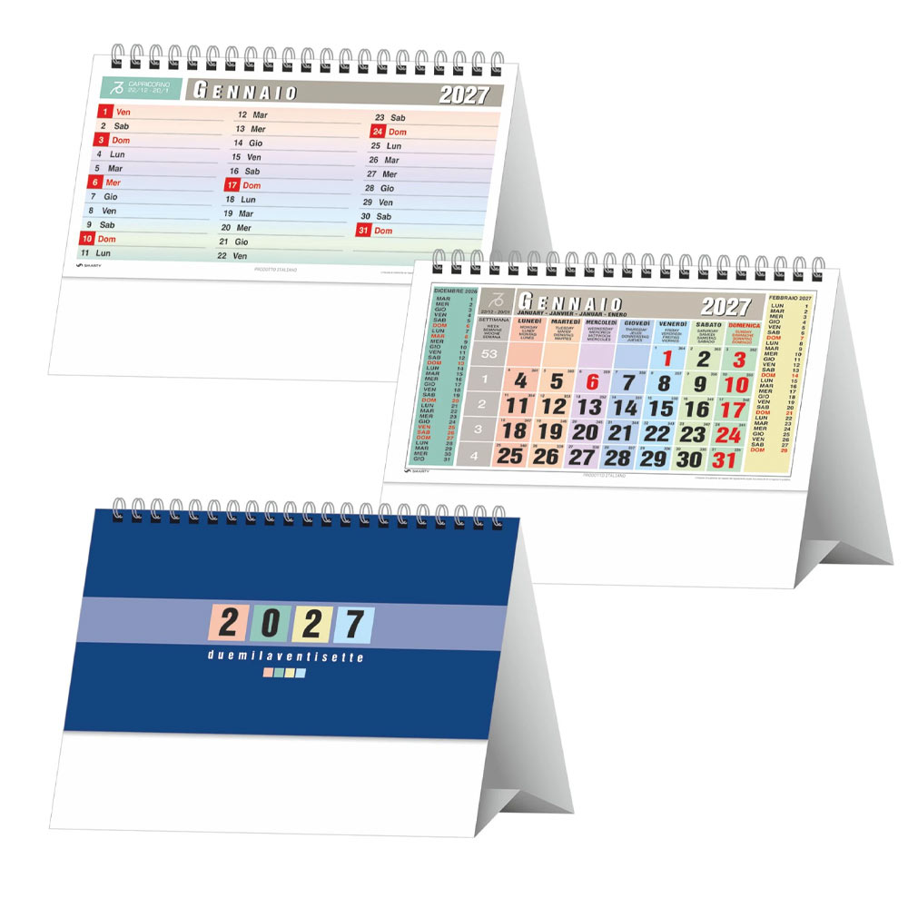 CALENDARIO DA TAVOLO MULTICOLOR