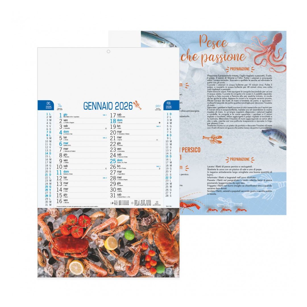 CALENDARIO PESCE 2026