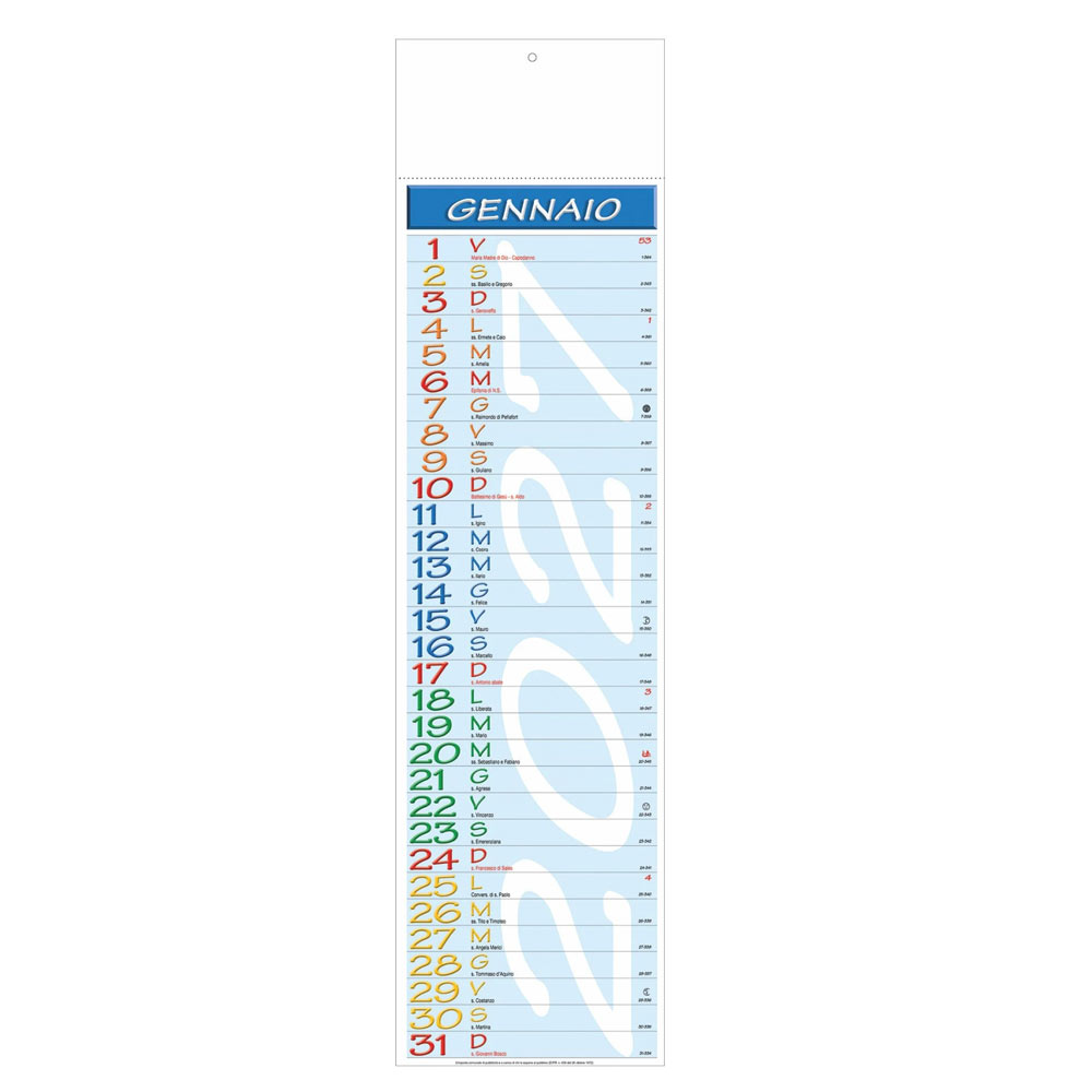 CALENDARIO OLANDESE SILHOUETTE 2