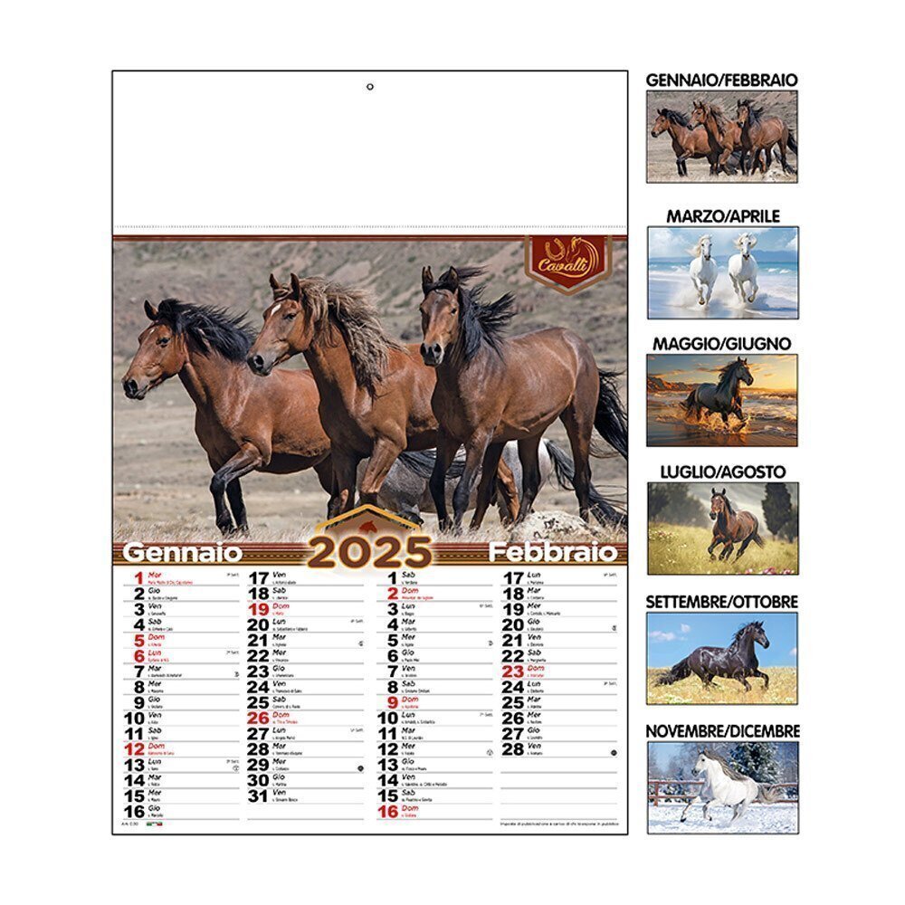 CALENDARIO CAVALLI 2025