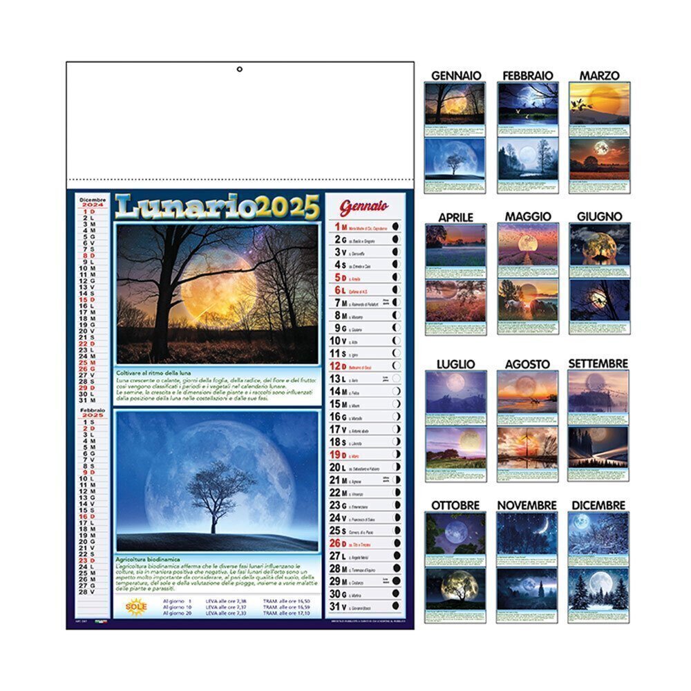 CALENDARIO LUNARIO 2025