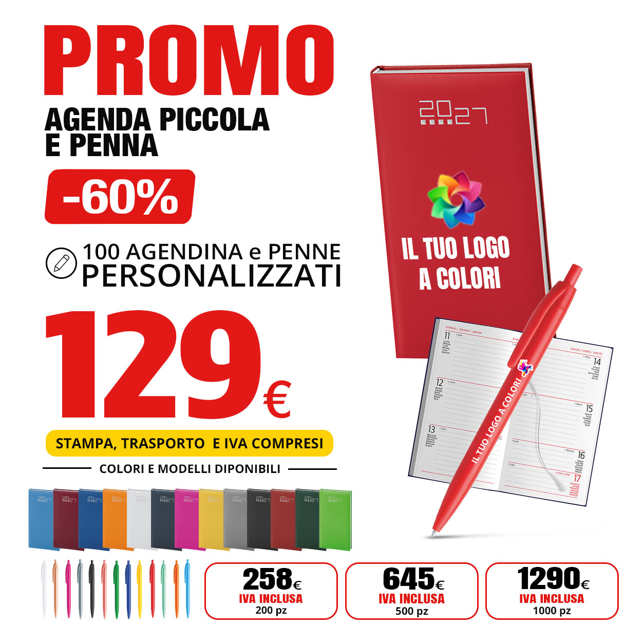 Agendine e penne classiche