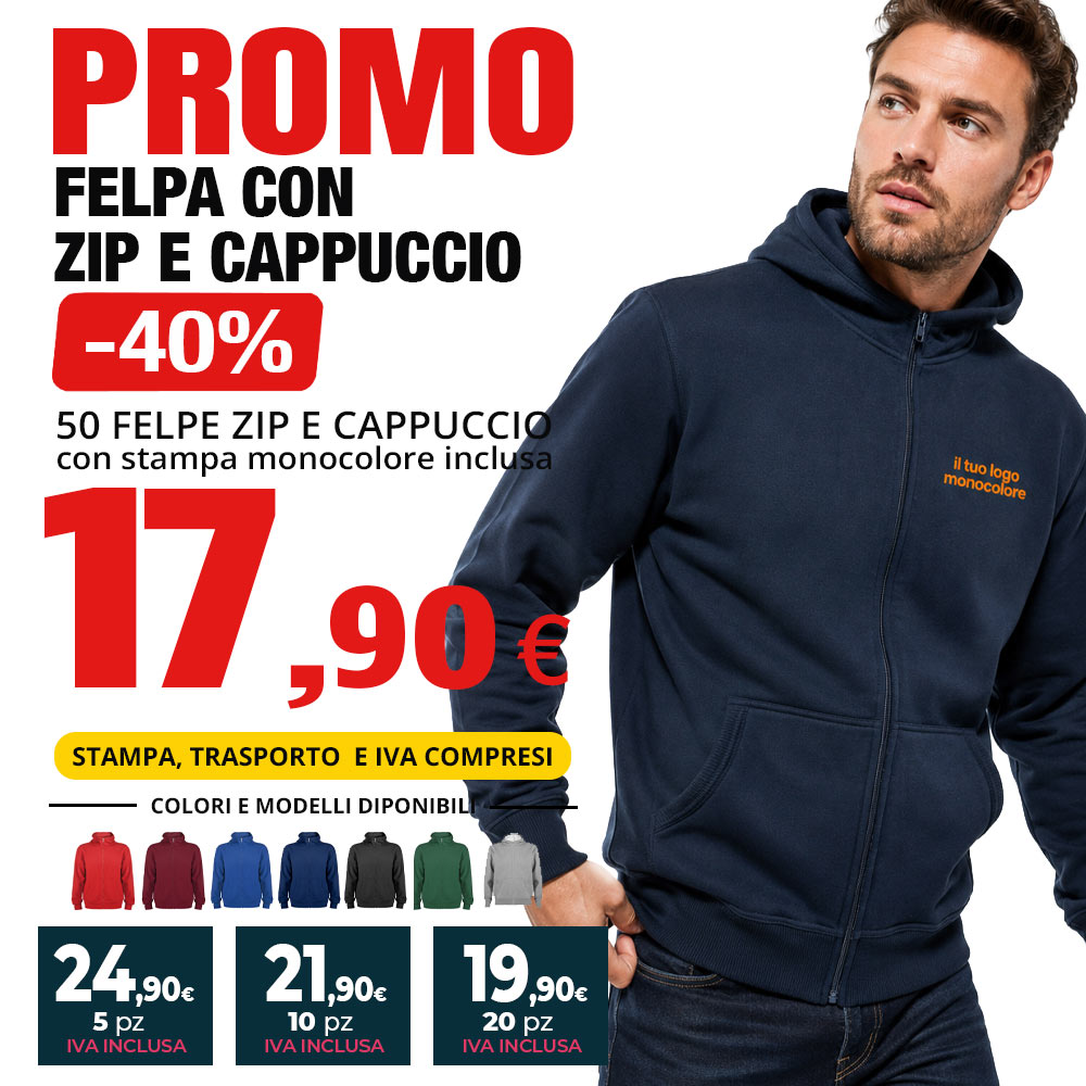 Promo Felpa e cappuccio