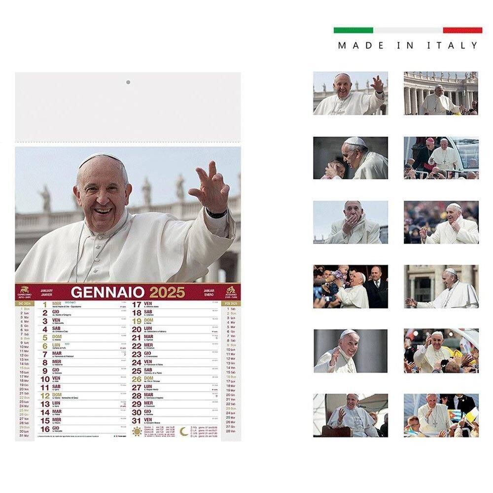 CALENDARIO PAPA FRANCESCO 2025