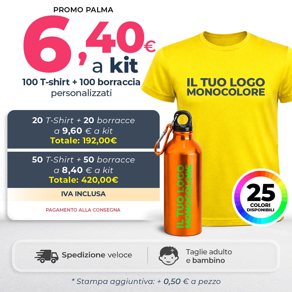 Promo t-shirt borraccia