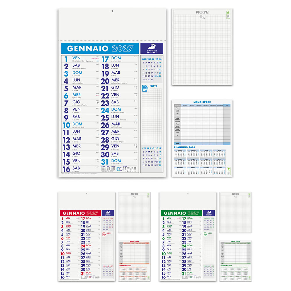 CALENDARIO OLANDESE NOTES