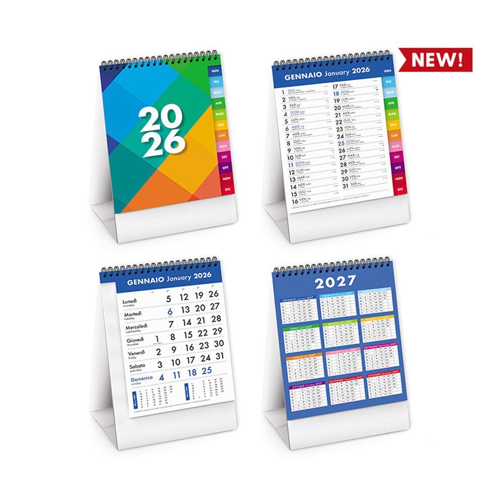 CALENDARIO DA TAVOLO SPIRALATO TALL TABLE 2026