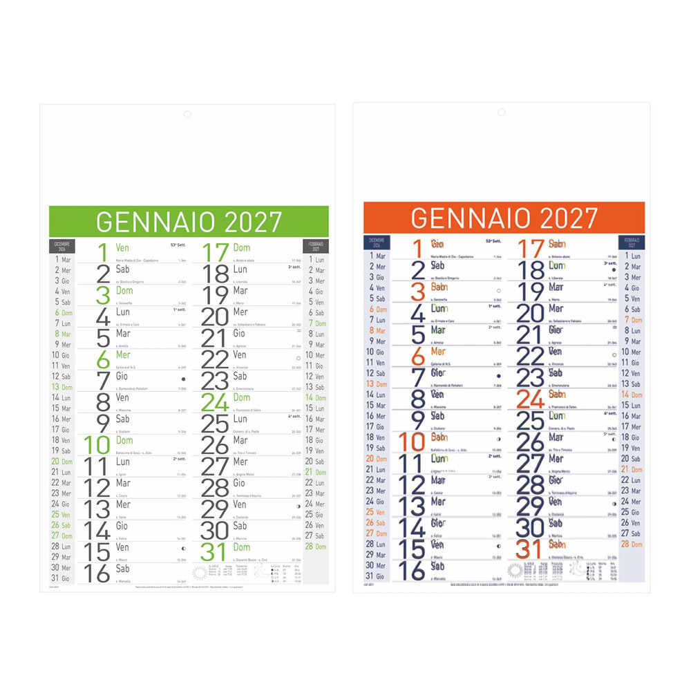 CALENDARIO OLANDESE LIGHT