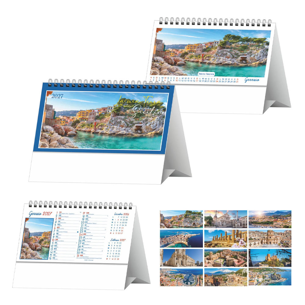 CALENDARIO DA TAVOLO CITTA SICILIA