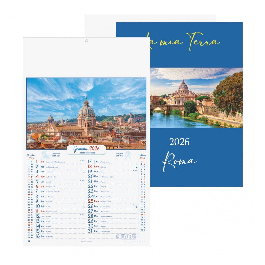 CALENDARIO ILLUSTRATO ROMA 2026