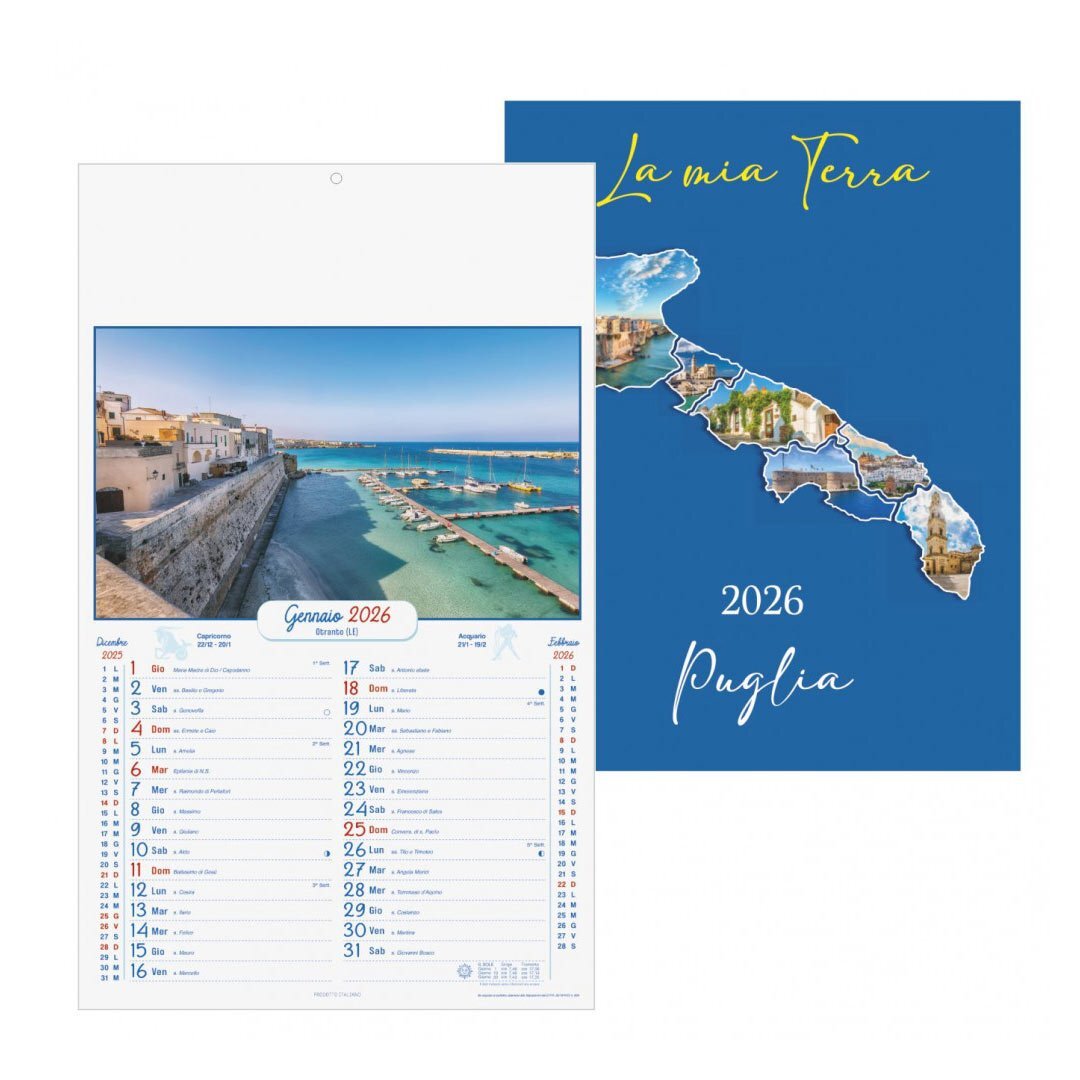 CALENDARIO ILLUSTRATO PUGLIA 2026
