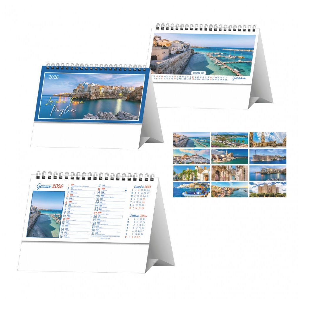 CALENDARIO DA TAVOLO PUGLIA 2026