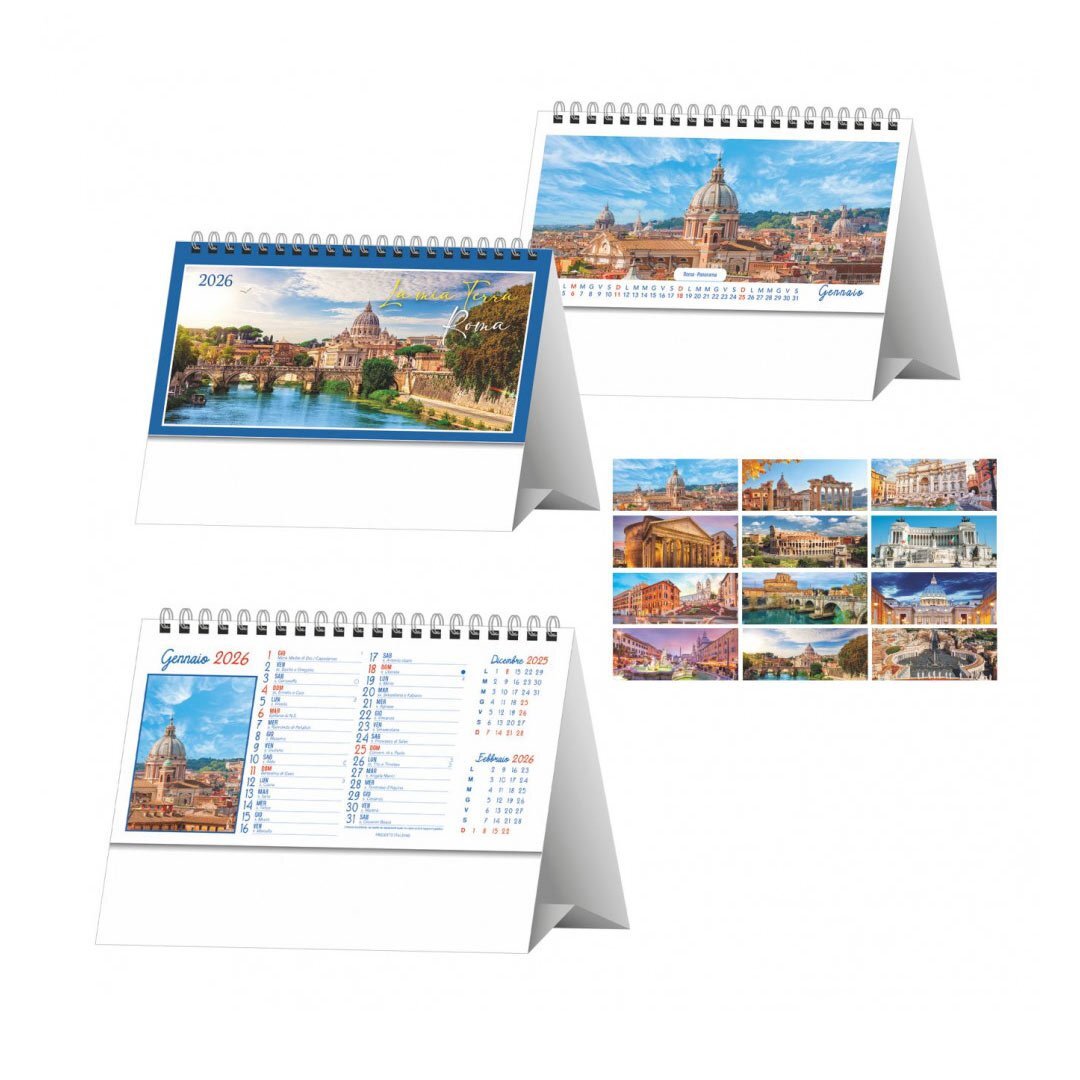 CALENDARIO DA TAVOLO ROMA 2026