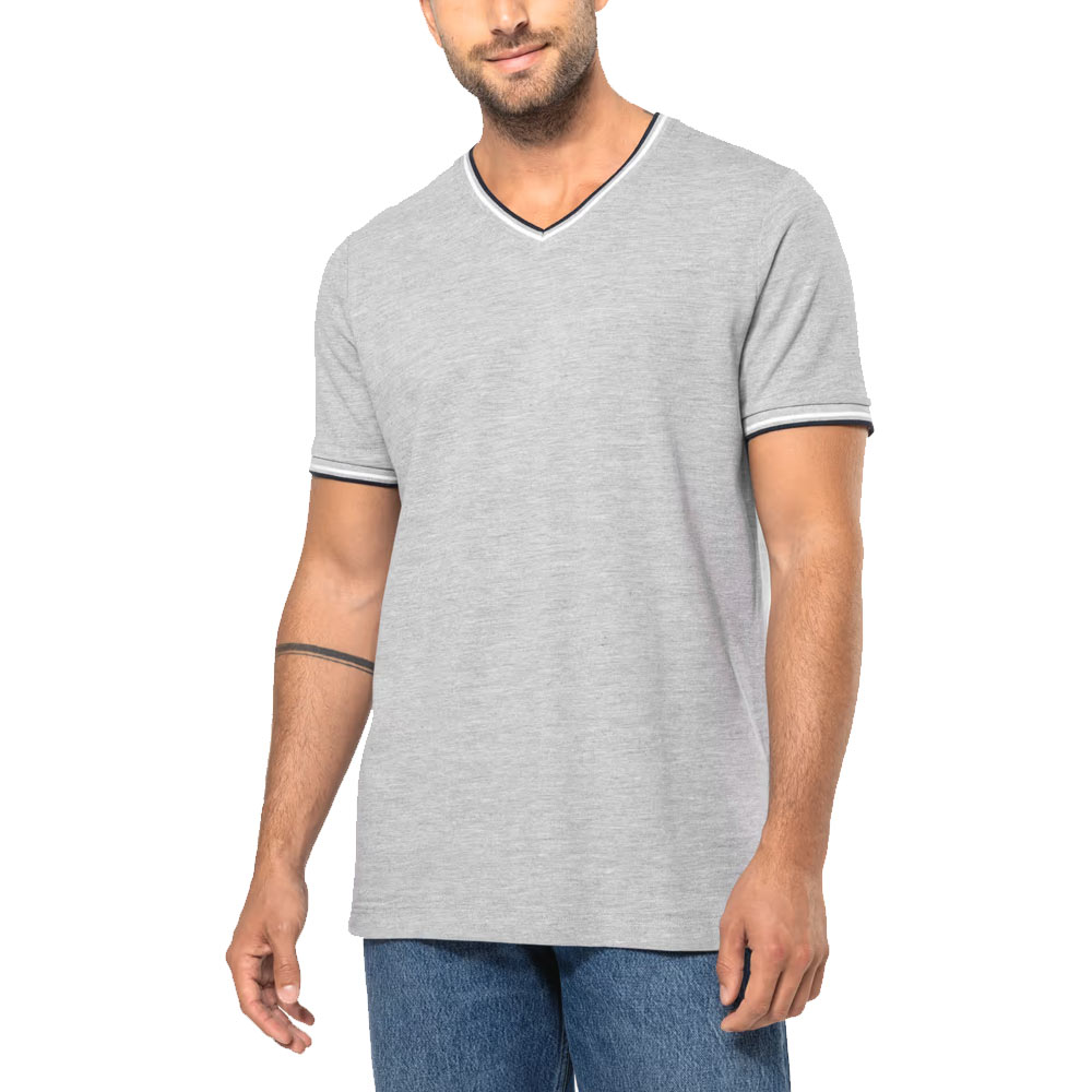 T-SHIRT MPIQUE SCOLLO A V