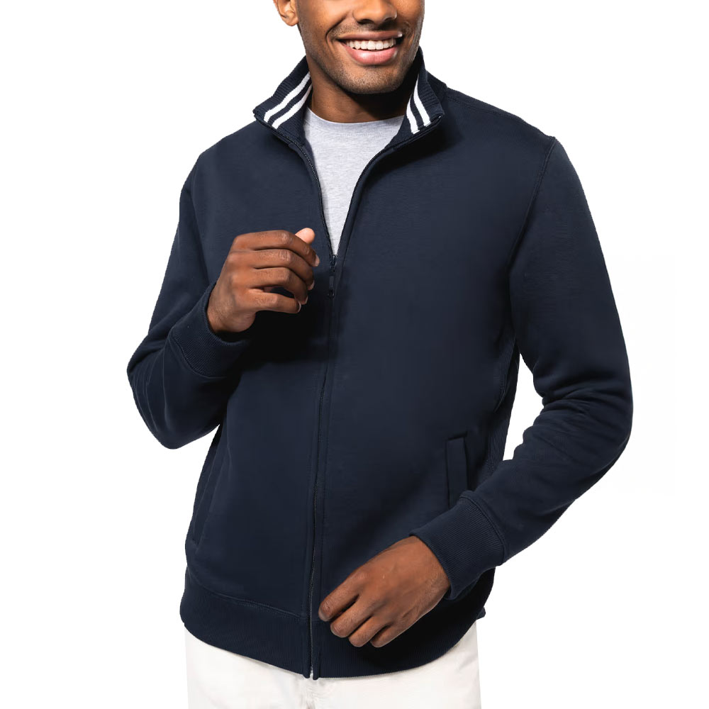 FELPA FULL ZIP RIGHE