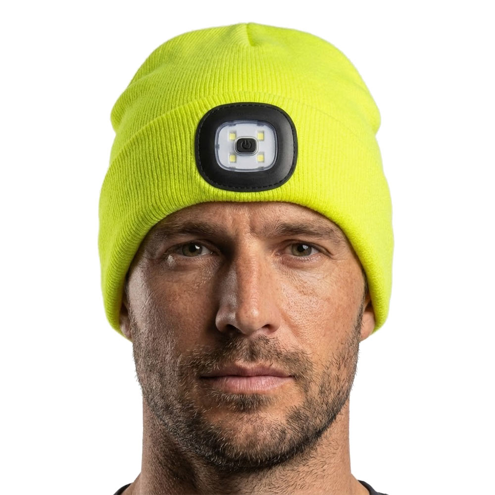 CAPPELLO IN MAGLIA CON LED